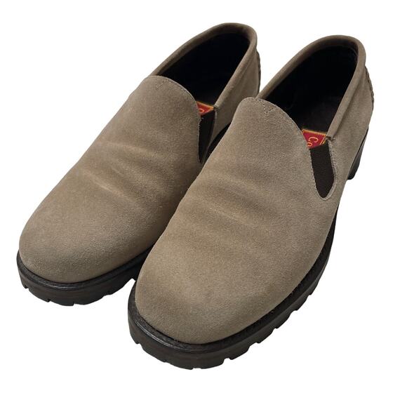 Cole Haan Country Stylish Suede Slip on Loafers, Tan, New cond., Ladies Size 7 - Picture 2 of 11